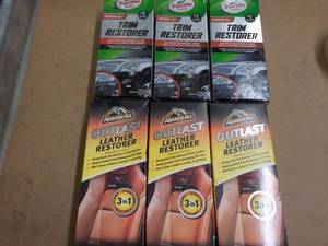 3 Turtle Wax Trim Restorer and 3 Armorall Outlast Leather Restorer