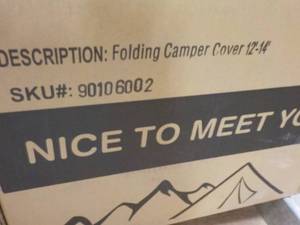 Folding Camper Cover 12-14 feet...