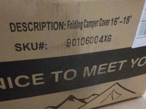 Folding Camper Cover 16-18 feet...