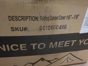 Folding Camper Cover 16-18 feet...