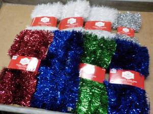 Holiday Time Tinsel Garland...