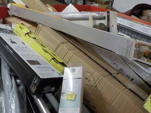 Pallet of Curtain Rods, TV Products and more- see all pictures