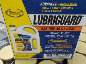 3 - 1 Gallon Jugs Lubriguard SAE 15 -W - 40 Heavy Duty Diesel Engine Oil