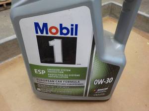 5 qts Mobil 1 ESP Ow-30 Motor Oil...