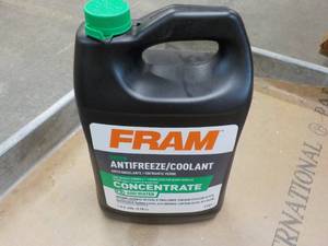 1 Gallon Jug FRAM Anti FreezeCoolant