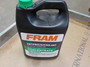 1 Gallon Jug FRAM Anti FreezeCoolant