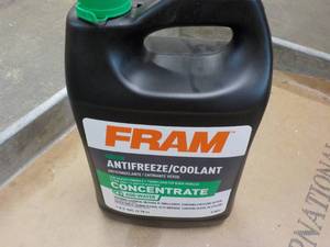 1 Gallon Jug FRAM Anti FreezeCoolant