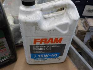 1 Gallon Jug FRAM SAE 15W-40 Engine Oil