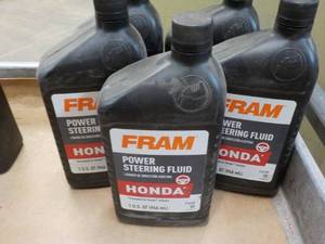 5 qts FRAM Power Steering Fluid Honda