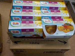 12 ct 4 packs Dole Mango in Mango Flavored Gel- best date 08162023 - So Delicious