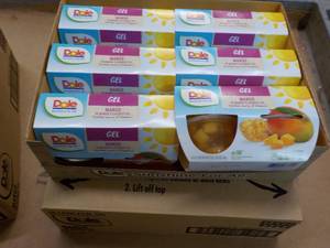12 ct 4 packs Dole Mango in Mango Flavored Gel- best date 08162023 - So Delicious