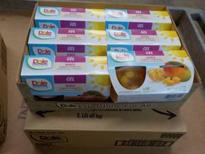 12 ct 4 packs Dole Mango in Mango Flavored Gel- best date 08162023 - So Delicious