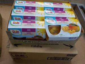 12 ct 4 packs Dole Mango in Mango Flavored Gel- best date 08162023 - So Delicious