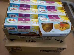 12 ct 4 packs Dole Mango in Mango Flavored Gel- best date 08162023 - So Delicious