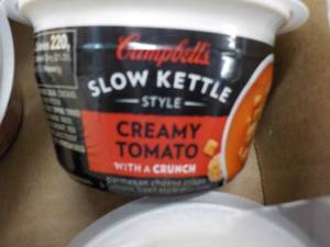 12 Creamy Tomato Campbells Slow Kettle Style Soup with a Crunch