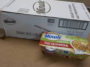 8 - 8 oz Minute Organic White and Red Quinoa best date 092023