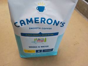 32 oz Bag Camerons Woods and Water Whole Bean Light Roast Coffee