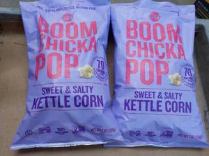 2 ct Boom Chicka Pop Sweet and Salty Kettle Corn 7 oz Bags best date 122023