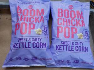 2 ct Boom Chicka Pop Sweet and Salty Kettle Corn 7 oz Bags best date 122023