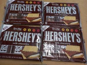 4 pkgs Hersheys Full Size Candy Bars- 6 each