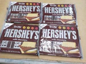4 pkgs Hersheys Full Size Candy Bars- 6 each