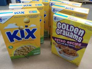 6 boxes Cereal...