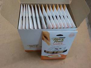 15 ct Purina Fancy Feast Savory Cat Treats Natural Salmon and Tuna in a Demi Glaze best date 082023 Retail $3 each