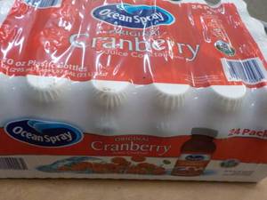 24 Pack Ocean Spray Cranberry Juice 10 oz bottles