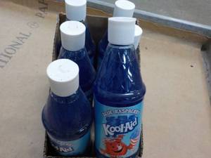 6 Kool Aid Blue Raspberry Snow Cone Syrup