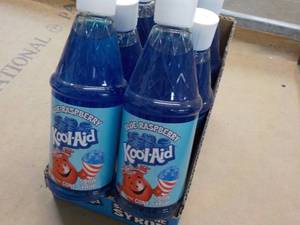 6 Kool Aid Blue Raspberry Snow Cone Syrup