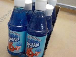 6 Kool Aid Blue Raspberry Snow Cone Syrup