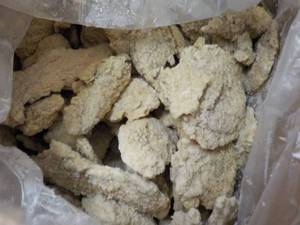 F 10 lb. box Frozen Chicken Tenderloin Fritters