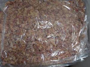 E Carando 5 lb. Frozen Bag Fully Cooked Bacon Pizza Topping Pieces