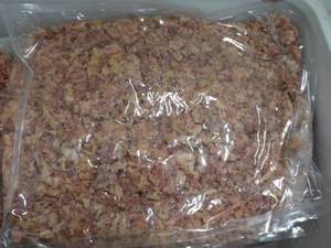 E Carando 5 lb. Frozen Bag Fully Cooked Bacon Pizza Topping Pieces