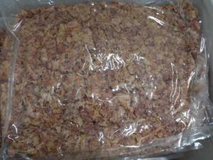 E Carando 5 lb. Frozen Bag Fully Cooked Bacon Pizza Topping Pieces