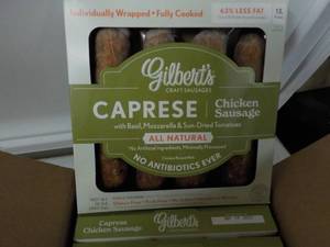 K 10 Gilberts Caprese Chicken Sausage Frozen Sausage Pkgs