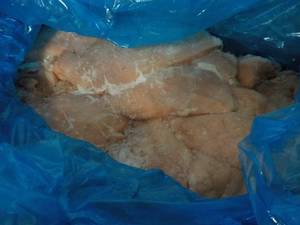 L 40 lb. Box Frozen Turkey Breast Meat