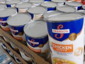 24 cans Swansons Chicken Broth best date 092023