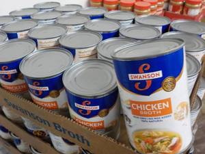 24 cans Swansons Chicken Broth best date 092023