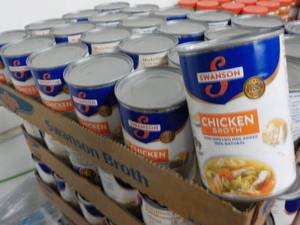 24 cans Swansons Chicken Broth best date 092023
