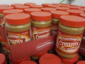 6 - 40 oz Peanut Delight Creamy Peanut Butter past best date