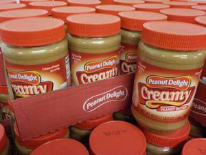 6 - 40 oz Peanut Delight Creamy Peanut Butter past best date
