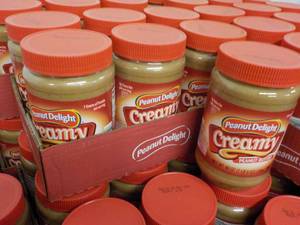 6 - 40 oz Peanut Delight Creamy Peanut Butter past best date