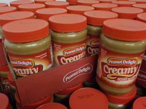 6 - 40 oz Peanut Delight Creamy Peanut Butter past best date