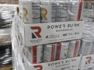 2 - 12 packs Power Burn Watermelon Energy Drink- 24 cans total