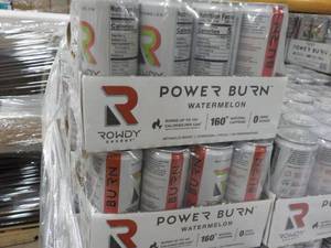 2 - 12 packs Power Burn Watermelon Energy Drink- 24 cans total
