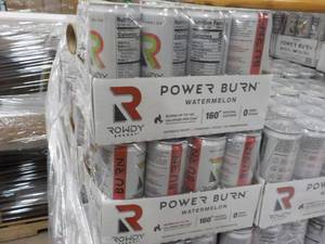 2 - 12 packs Power Burn Watermelon Energy Drink- 24 cans total
