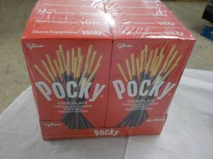 10 pkgs Pocky Chocolate Cream Covered Biscuit Sticks