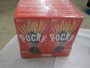 10 pkgs Pocky Chocolate Cream Covered Biscuit Sticks