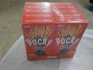 10 pkgs Pocky Chocolate Cream Covered Biscuit Sticks